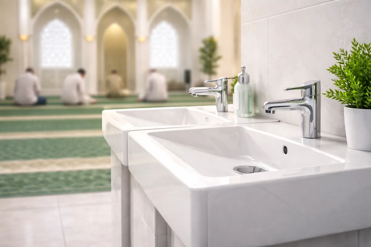 Pourquoi opter pour des lavabos d'ablutions en céramique antibactérienne dans les mosquées